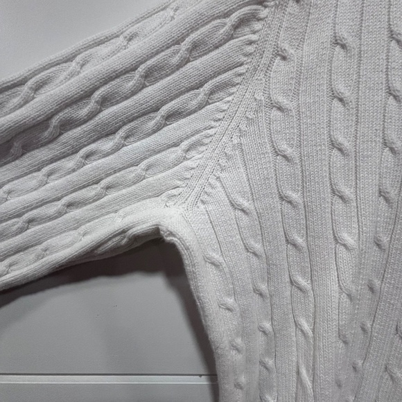 Eddie Bauer made in Australia white knit cardigan cotton blend size L-read descr - Picture 6 of 16